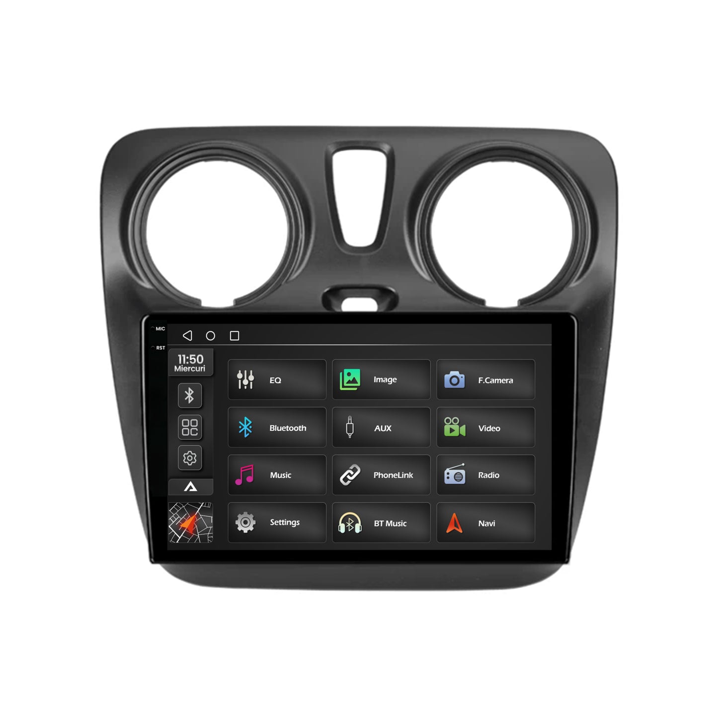 Navigatie 2K Dacia Dokker / Lodgy, Android, S-Quadcore / 4GB RAM + 64GB ROM, 9.5 Inch - AD-BGS90042K+AD-BGRKIT376V2