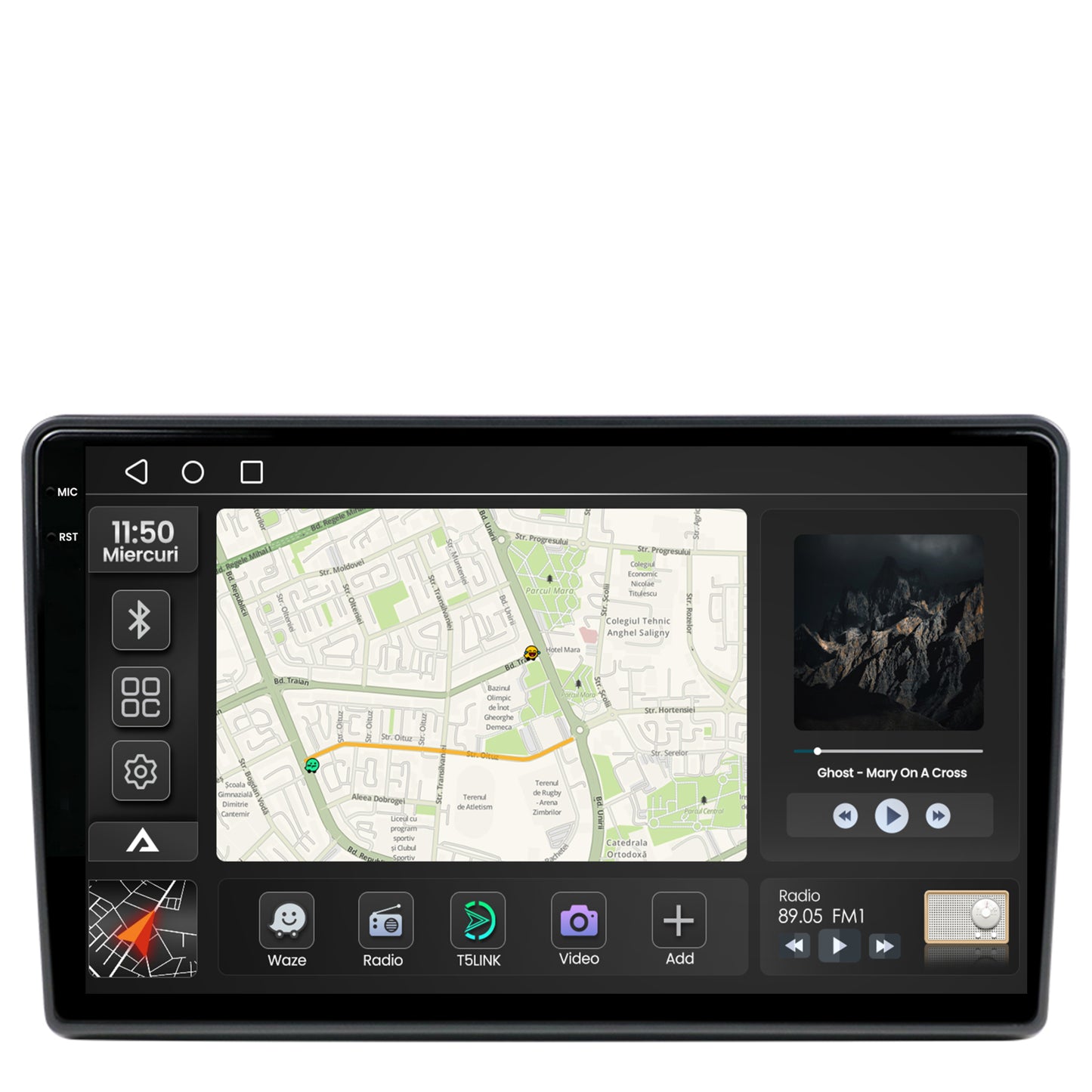 Navigatie 2K Dacia Duster (2024+), Android, S-Quadcore / 4GB RAM + 64GB ROM, 10.36 Inch - AD-BGS100042K+AD-BGRKIT313