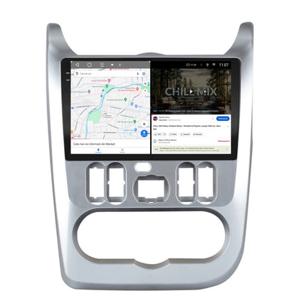 Navigatie 2K Dacia Logan / Duster / Sandero (2009-2013), Android, S-Quadcore / 4GB RAM + 64GB ROM, 9.5 Inch - AD-BGS90042K+AD-BGRKIT367