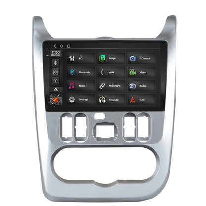 Navigatie 2K Dacia Logan / Duster / Sandero (2009-2013), Android, S-Quadcore / 4GB RAM + 64GB ROM, 9.5 Inch - AD-BGS90042K+AD-BGRKIT367