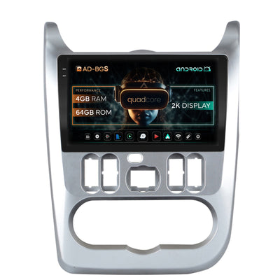 Navigatie 2K Dacia Logan / Duster / Sandero (2009-2013), Android, S-Quadcore / 4GB RAM + 64GB ROM, 9.5 Inch - AD-BGS90042K+AD-BGRKIT367