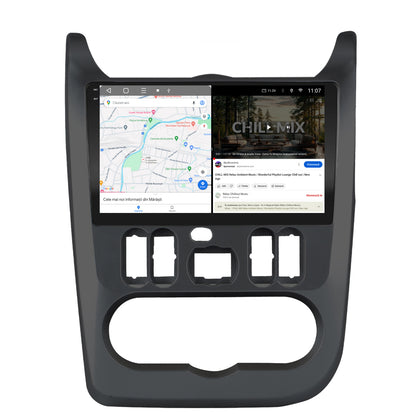 Navigatie 2K Dacia Logan / Duster / Sandero (2009-2013), Android, S-Quadcore / 4GB RAM + 64GB ROM, 9.5 Inch - AD-BGS90042K+AD-BGRKIT367B