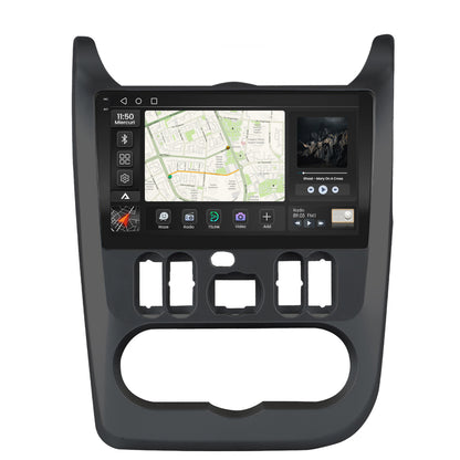 Navigatie 2K Dacia Logan / Duster / Sandero (2009-2013), Android, S-Quadcore / 4GB RAM + 64GB ROM, 9.5 Inch - AD-BGS90042K+AD-BGRKIT367B