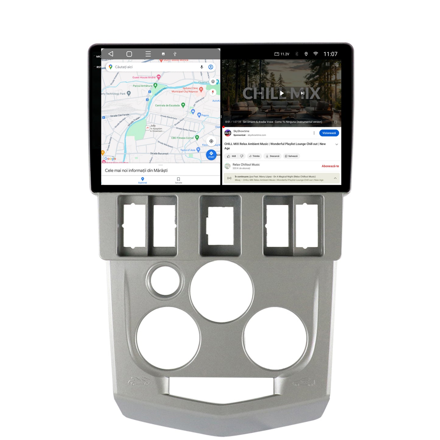 Navigatie 2K Dacia Logan PH1 (2004-2009), Android, S-Quadcore / 4GB RAM + 64GB ROM, 9.5 Inch - AD-BGS90042K+AD-BGRKIT368