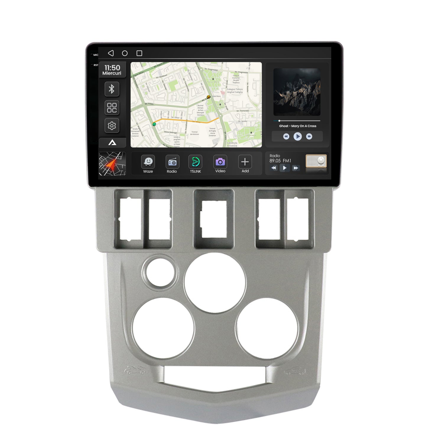 Navigatie 2K Dacia Logan PH1 (2004-2009), Android, S-Quadcore / 4GB RAM + 64GB ROM, 9.5 Inch - AD-BGS90042K+AD-BGRKIT368