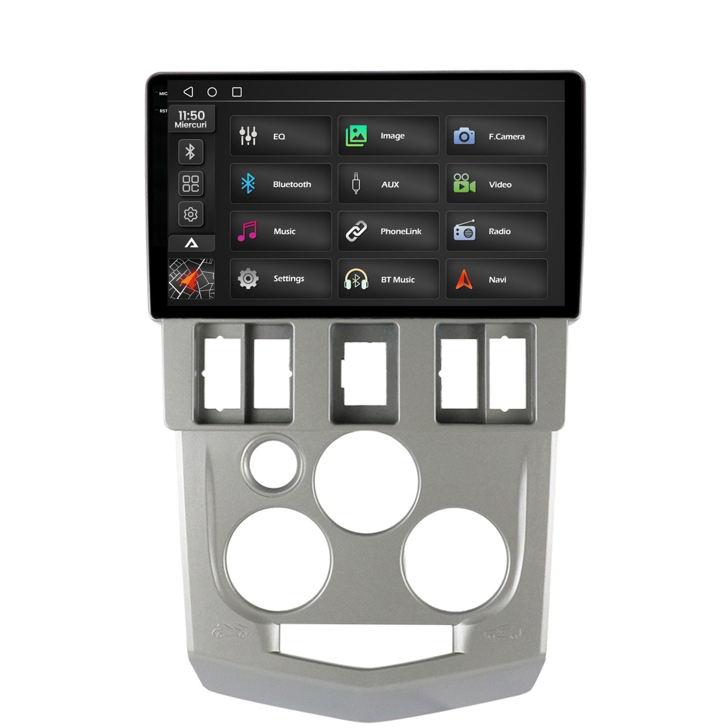 Navigatie 2K Dacia Logan PH1 (2004-2009), Android, S-Quadcore / 4GB RAM + 64GB ROM, 9.5 Inch - AD-BGS90042K+AD-BGRKIT368