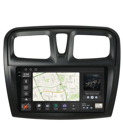 Navigatie 2K Dacia Logan / Sandero, Android, S-Quadcore / 4GB RAM + 64GB ROM, 9.5 Inch - AD-BGS90042K+AD-BGRKIT375