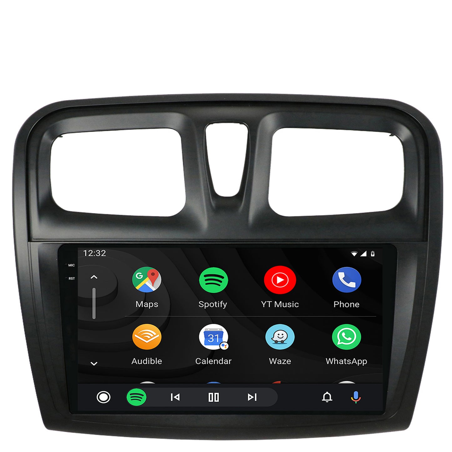Navigatie 2K Dacia Logan / Sandero, Android, S-Quadcore / 4GB RAM + 64GB ROM, 9.5 Inch - AD-BGS90042K+AD-BGRKIT375