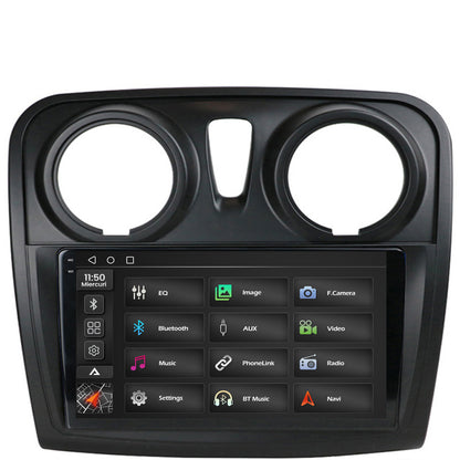 Navigatie 2K Dacia Logan / Sandero, Android, S-Quadcore / 4GB RAM + 64GB ROM, 9.5 Inch - AD-BGS90042K+AD-BGRKIT376