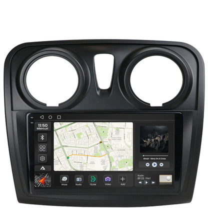 Navigatie 2K Dacia Logan / Sandero, Android, S-Quadcore / 4GB RAM + 64GB ROM, 9.5 Inch - AD-BGS90042K+AD-BGRKIT376