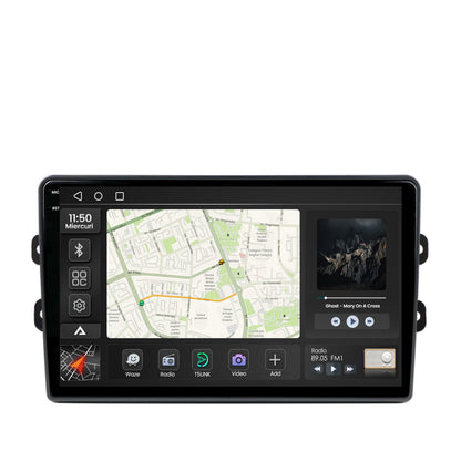 Navigatie 2K Dacia/Renault, Android, S-Quadcore / 4GB RAM + 64GB ROM, 9.5 Inch - AD-BGS90042K+AD-BGRKIT383