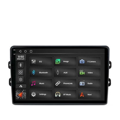 Navigatie 2K Dacia/Renault, Android, S-Quadcore / 4GB RAM + 64GB ROM, 9.5 Inch - AD-BGS90042K+AD-BGRKIT383