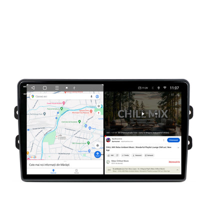 Navigatie 2K Dacia/Renault, Android, S-Quadcore / 4GB RAM + 64GB ROM, 9.5 Inch - AD-BGS90042K+AD-BGRKIT383