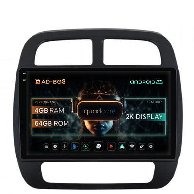 Navigatie 2K Dacia Spring (2021- Prezent), Android, S-Quadcore / 4GB RAM + 64GB ROM, 9.5 Inch - AD-BGS90042K+AD-BGRKIT366V4s