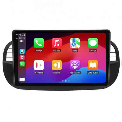 Navigatie 2K Fiat 500 (2007-2014), Android, S-Quadcore / 4GB RAM + 64GB ROM, 9.5 Inch - AD-BGS90042K+AD-BGRKIT362V3