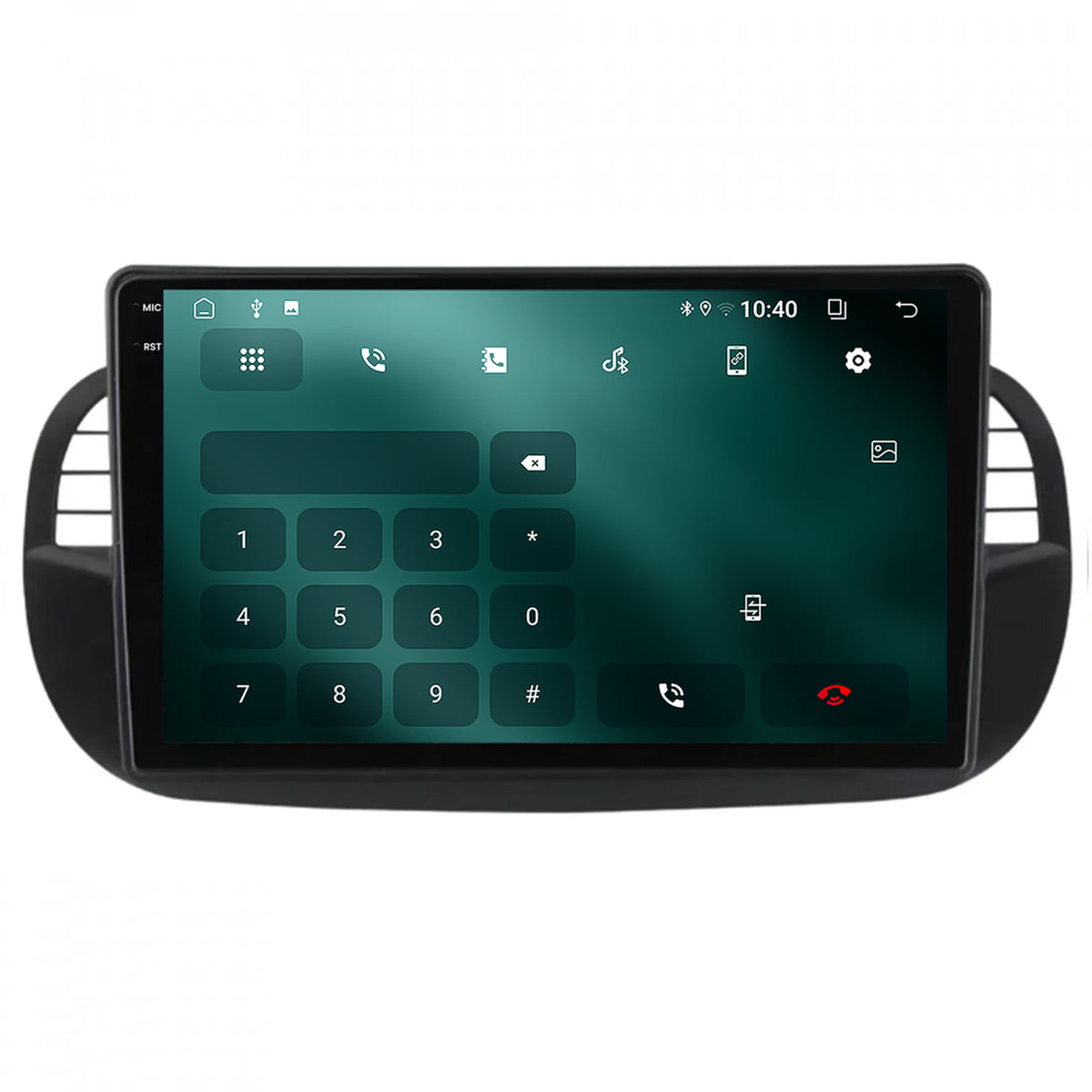 Navigatie 2K Fiat 500 (2007-2014), Android, S-Quadcore / 4GB RAM + 64GB ROM, 9.5 Inch - AD-BGS90042K+AD-BGRKIT362V3