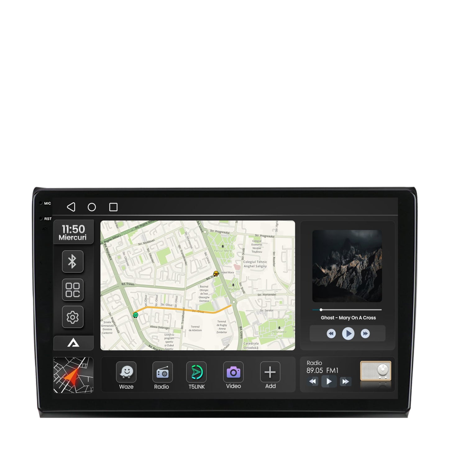 Navigatie 2K Fiat Bravo (2006-2014), Android, S-Quadcore / 4GB RAM + 64GB ROM, 9.5 Inch - AD-BGS90042K+AD-BGRKIT356