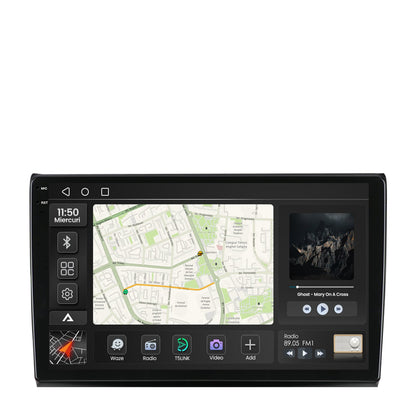 Navigatie 2K Fiat Bravo (2006-2014), Android, S-Quadcore / 4GB RAM + 64GB ROM, 9.5 Inch - AD-BGS90042K+AD-BGRKIT356