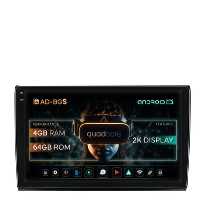 Navigatie 2K Fiat Bravo (2006-2014), Android, S-Quadcore / 4GB RAM + 64GB ROM, 9.5 Inch - AD-BGS90042K+AD-BGRKIT356