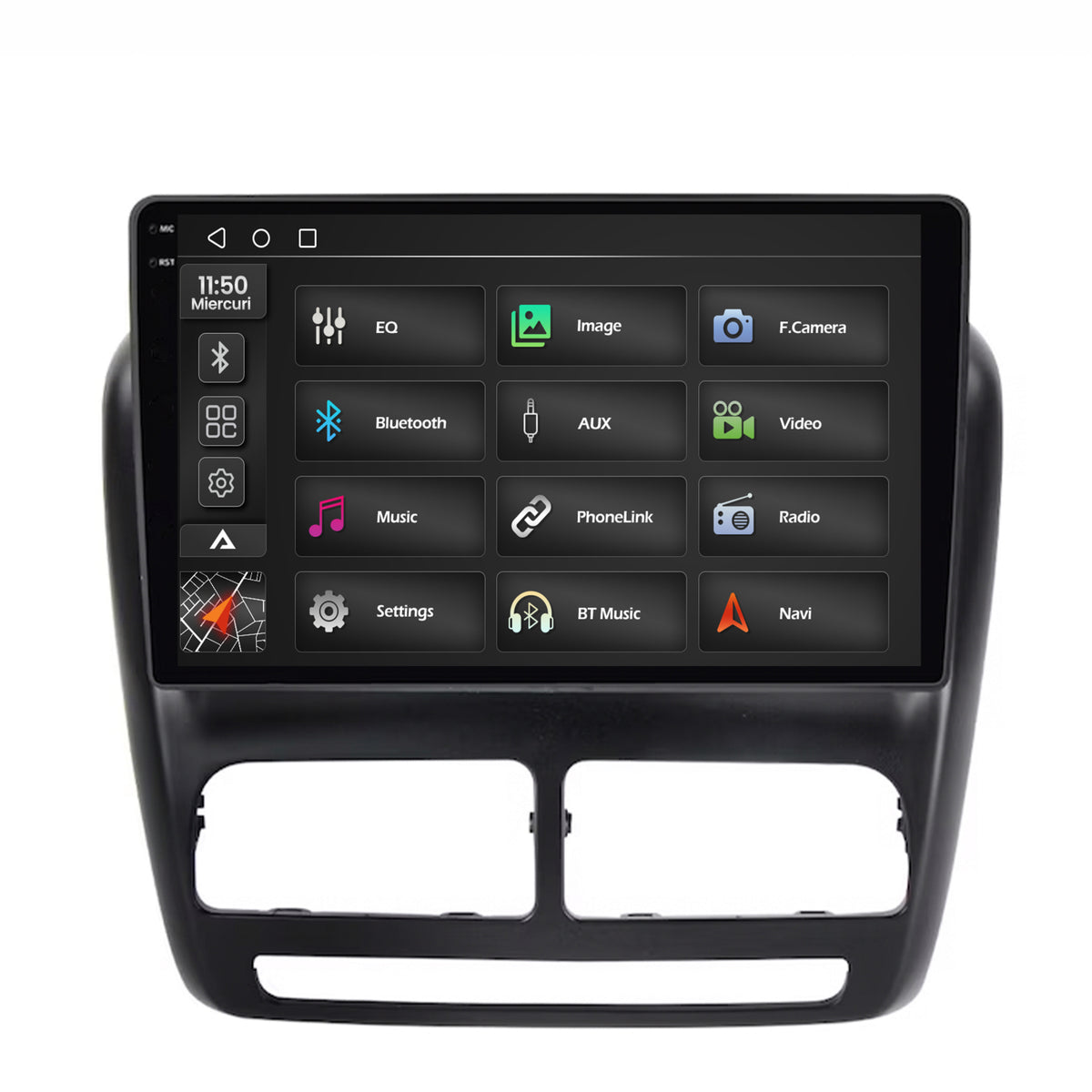 Navigatie 2K Fiat Doblo (2010-2015), Android, S-Quadcore / 4GB RAM + 64GB ROM, 10.36 Inch - AD-BGS100042K+AD-BGRKIT358