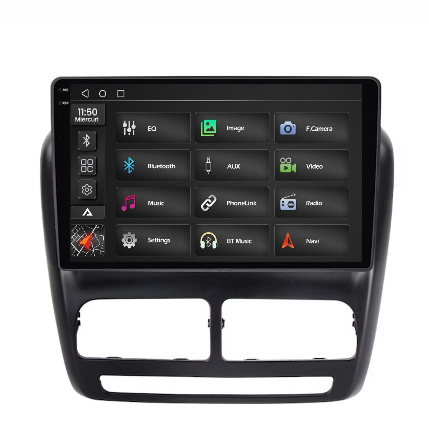 Navigatie 2K Fiat Doblo (2010-2015), Android, S-Quadcore / 4GB RAM + 64GB ROM, 10.36 Inch - AD-BGS100042K+AD-BGRKIT358