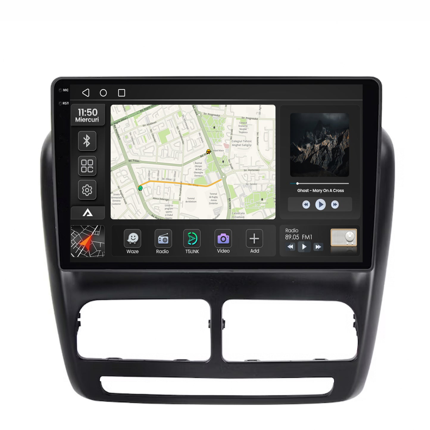 Navigatie 2K Fiat Doblo (2010-2015), Android, S-Quadcore / 4GB RAM + 64GB ROM, 10.36 Inch - AD-BGS100042K+AD-BGRKIT358