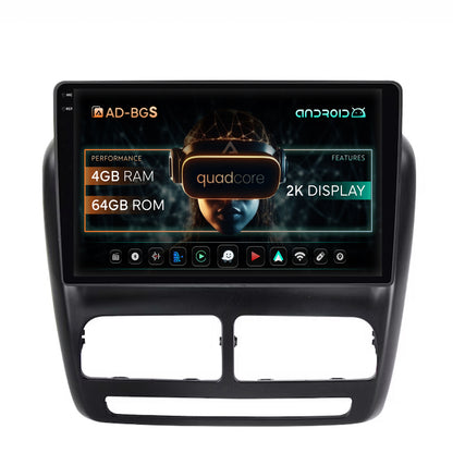 Navigatie 2K Fiat Doblo (2010-2015), Android, S-Quadcore / 4GB RAM + 64GB ROM, 10.36 Inch - AD-BGS100042K+AD-BGRKIT358