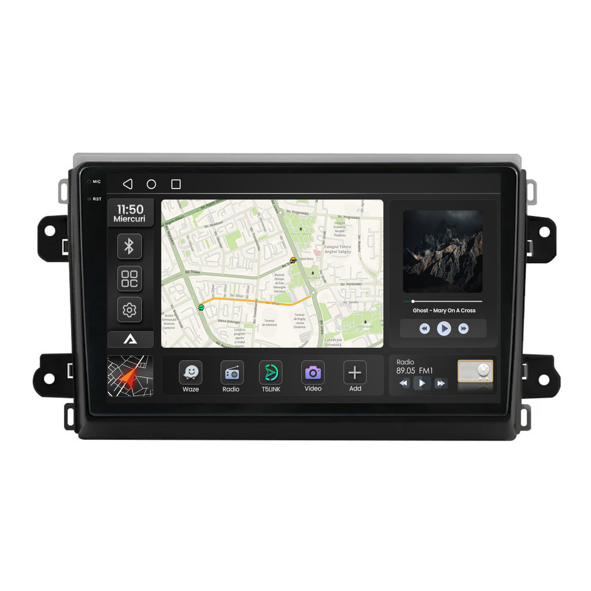 Navigatie 2K Fiat Ducato 2022+, Android, S-Quadcore / 4GB RAM + 64GB ROM, 9.5 Inch - AD-BGS90042K+AD-BGRKIT355V3