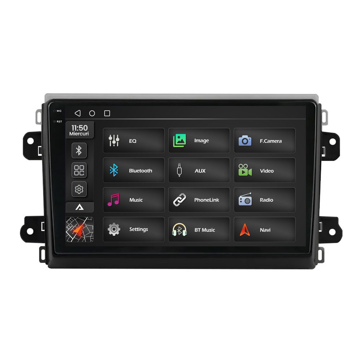 Navigatie 2K Fiat Ducato 2022+, Android, S-Quadcore / 4GB RAM + 64GB ROM, 9.5 Inch - AD-BGS90042K+AD-BGRKIT355V3