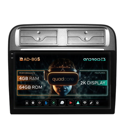 Navigatie 2K Fiat Punto / Linea (2007-2014), Android, S-Quadcore / 4GB RAM + 64GB ROM, 9.5 Inch - AD-BGS90042K+AD-BGRKIT157