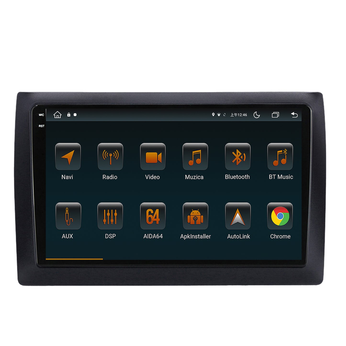 Navigatie 2K Fiat Stilo Android OS, V-Octacore / 4GB RAM + 64GB ROM, 9.5 Inch - AD-BGV90042K+AD-BGRKIT356V2