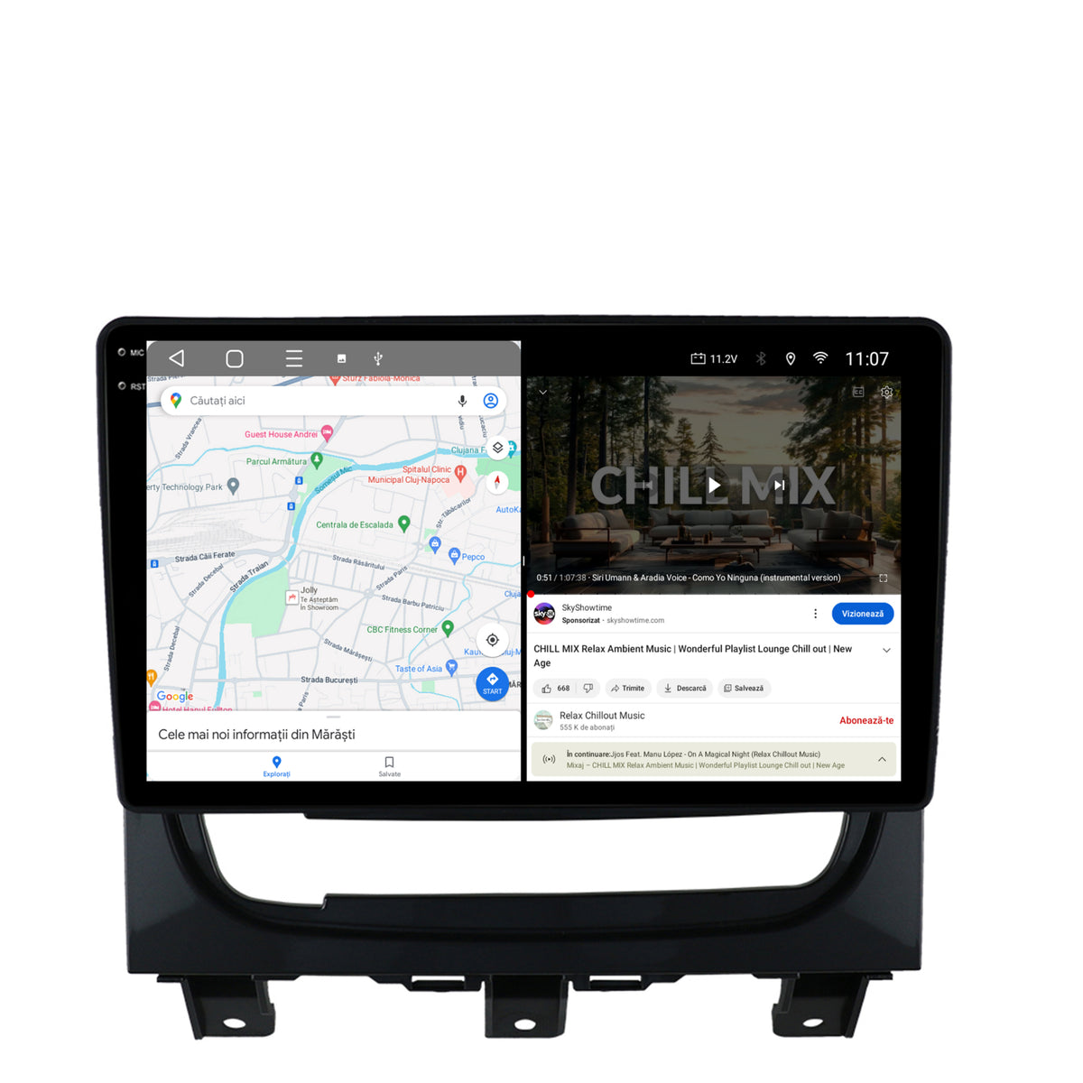 Navigatie 2K Fiat Strada / Idea (2011-2016), Android, S-Quadcore / 4GB RAM + 64GB ROM, 9.5 Inch - AD-BGS90042K+AD-BGRKIT350