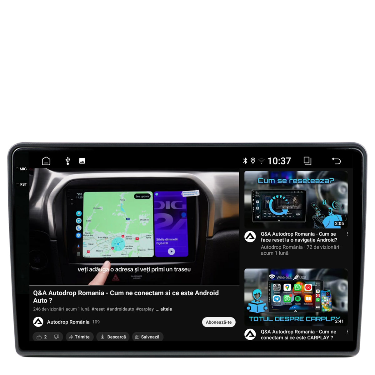 Navigatie 2K Ford (2005-2013), Android, S-Quadcore / 4GB RAM + 64GB ROM, 9.5 Inch - AD-BGS90042K+AD-BGRKIT137