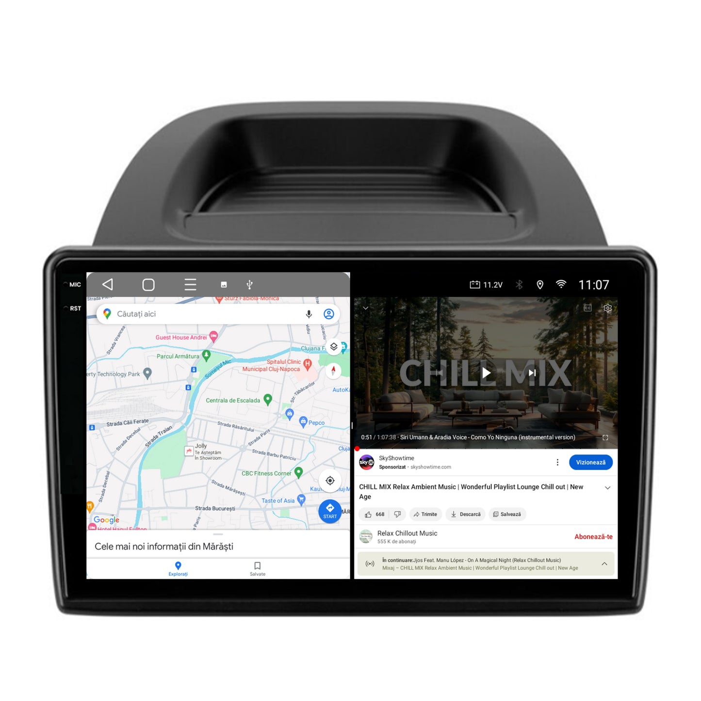 Navigatie 2K Ford EcoSport (2017- Prezent) Android, S-Quadcore / 4GB RAM + 64GB ROM, 10.36 Inch - AD-BGS100042K+BGRKIT119