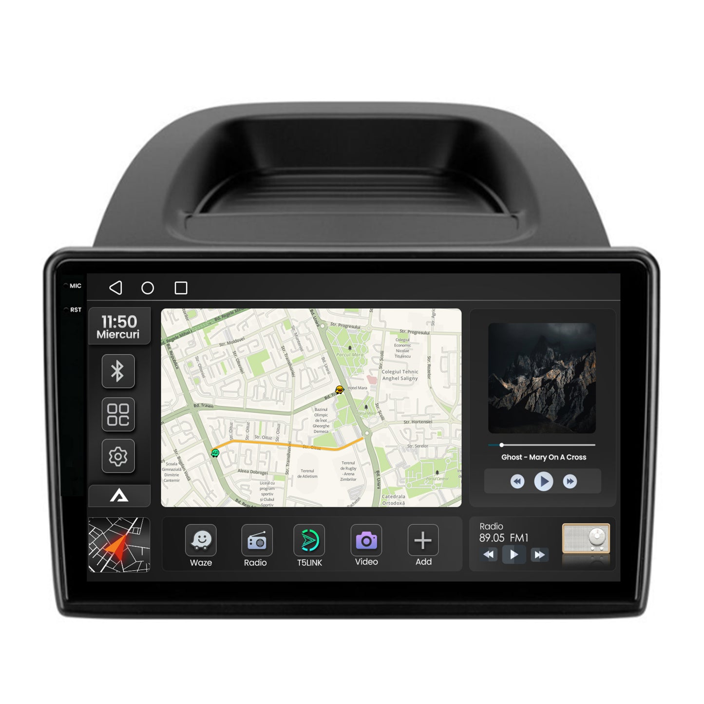 Navigatie 2K Ford EcoSport (2017- Prezent) Android, S-Quadcore / 4GB RAM + 64GB ROM, 10.36 Inch - AD-BGS100042K+BGRKIT119