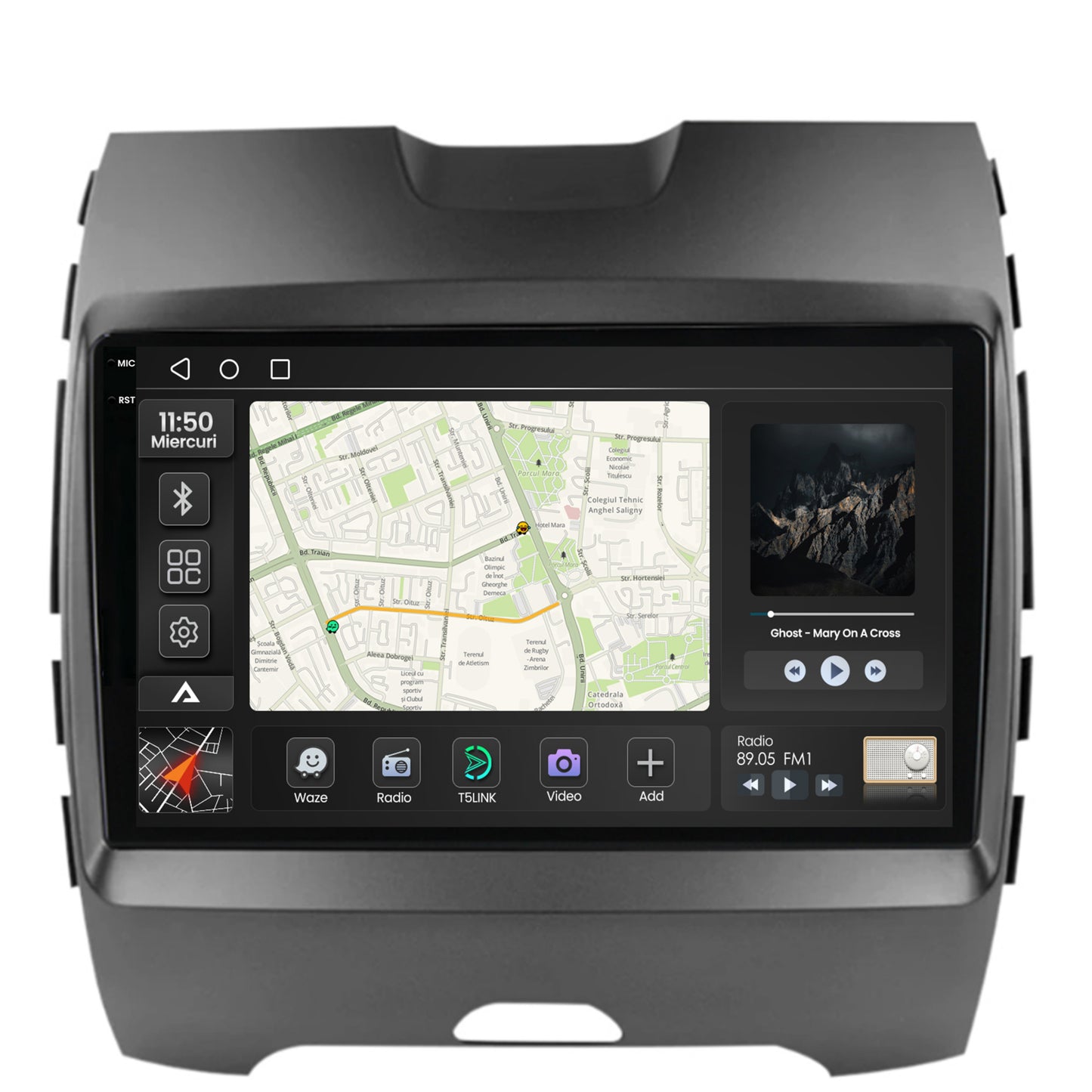 Navigatie 2K Ford Edge (2016-2021), Android, S-Quadcore / 4GB RAM + 64GB ROM, 9.5 Inch - AD-BGS90042K+AD-BGRKIT110