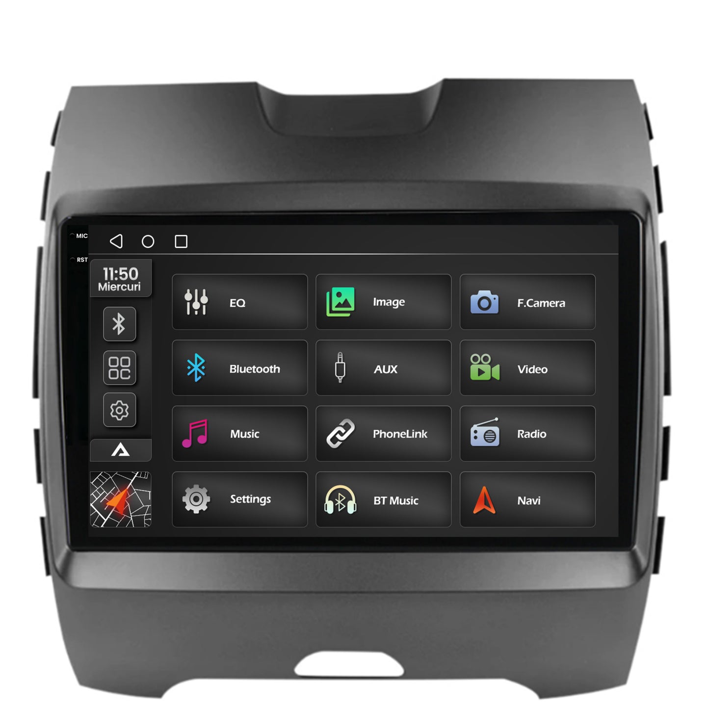 Navigatie 2K Ford Edge (2016-2021), Android, S-Quadcore / 4GB RAM + 64GB ROM, 9.5 Inch - AD-BGS90042K+AD-BGRKIT110