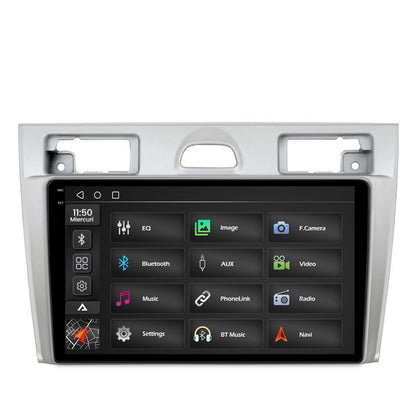 Navigatie 2K Ford Fiesta (2002-2008), Android, S-Quadcore / 4GB RAM + 64GB ROM, 9.5 Inch - AD-BGS90042K+AD-BGRKIT143