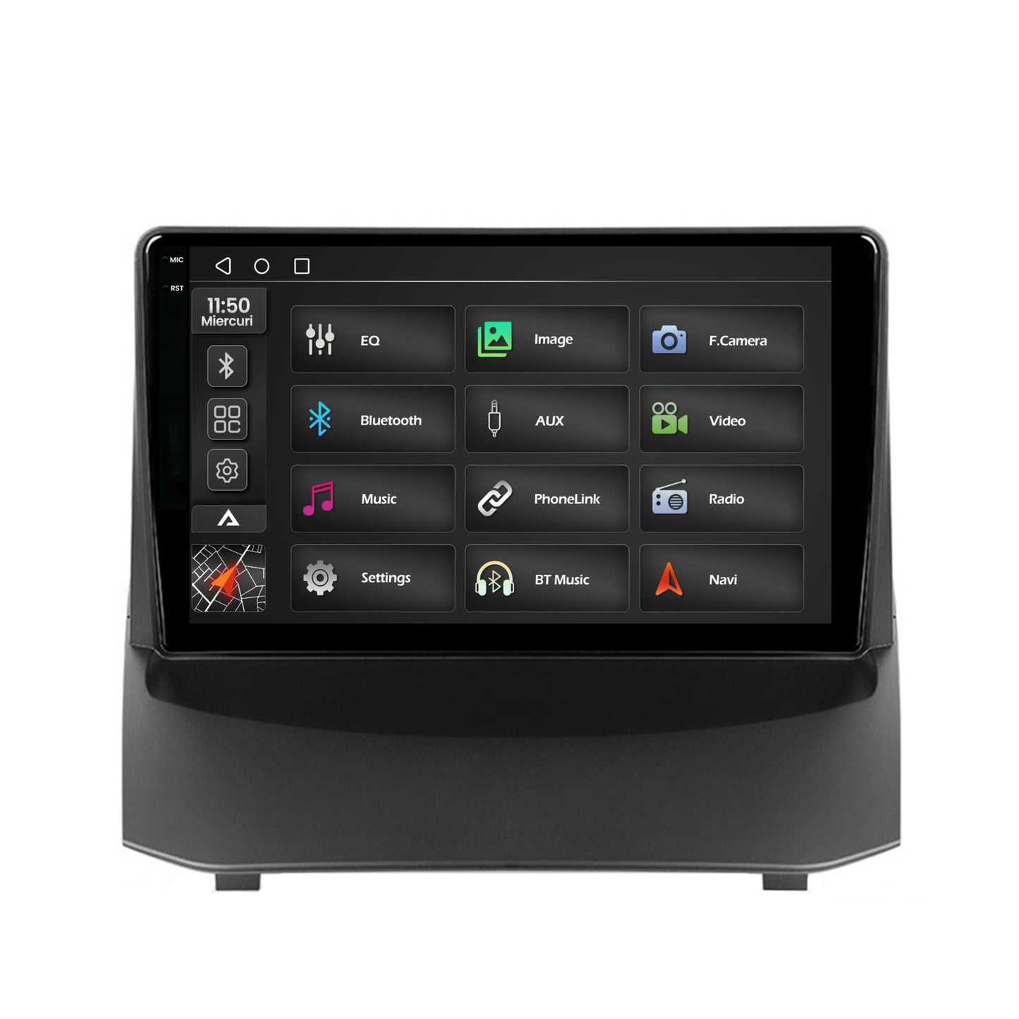 Navigatie 2K Ford Fiesta (2009-2012), Android, S-Quadcore / 4GB RAM + 64GB ROM, 9.5 Inch - AD-BGS90042K+AD-BGRKIT131-0912