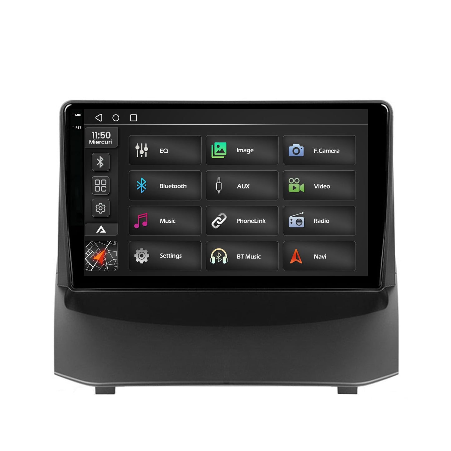 Navigatie 2K Ford Fiesta (2013-2017), Android, S-Quadcore / 4GB RAM + 64GB ROM, 9.5 Inch - AD-BGS90042K+AD-BGRKIT131-1317