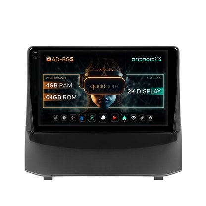 Navigatie 2K Ford Fiesta (2013-2017), Android, S-Quadcore / 4GB RAM + 64GB ROM, 9.5 Inch - AD-BGS90042K+AD-BGRKIT131-1317
