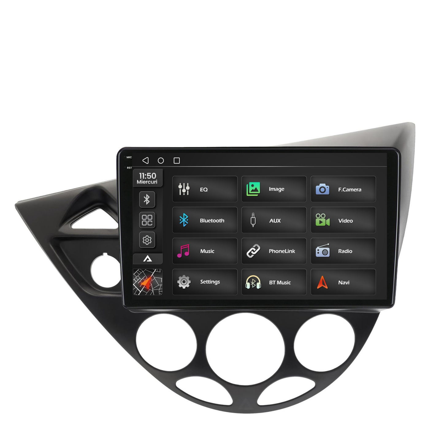 Navigatie 2K Ford Focus 1 (1998-2004), Android, S-Quadcore / 4GB RAM + 64GB ROM, 9.5 Inch - AD-BGS90042K+AD-BGRKIT112V2