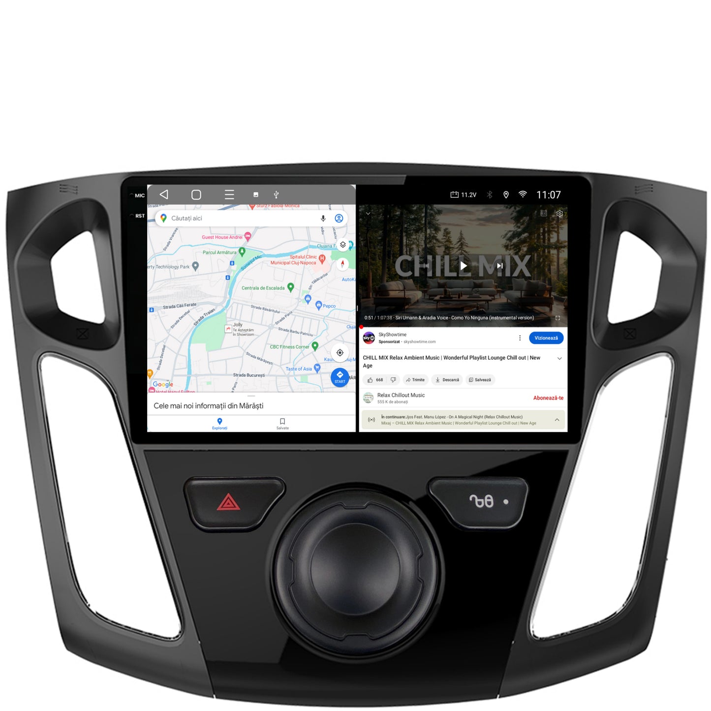 Navigatie 2K Ford Focus 3 (2011-2019), Android, S-Quadcore / 4GB RAM + 64GB ROM, 9.5 Inch - AD-BGS90042K+AD-BGRKIT115