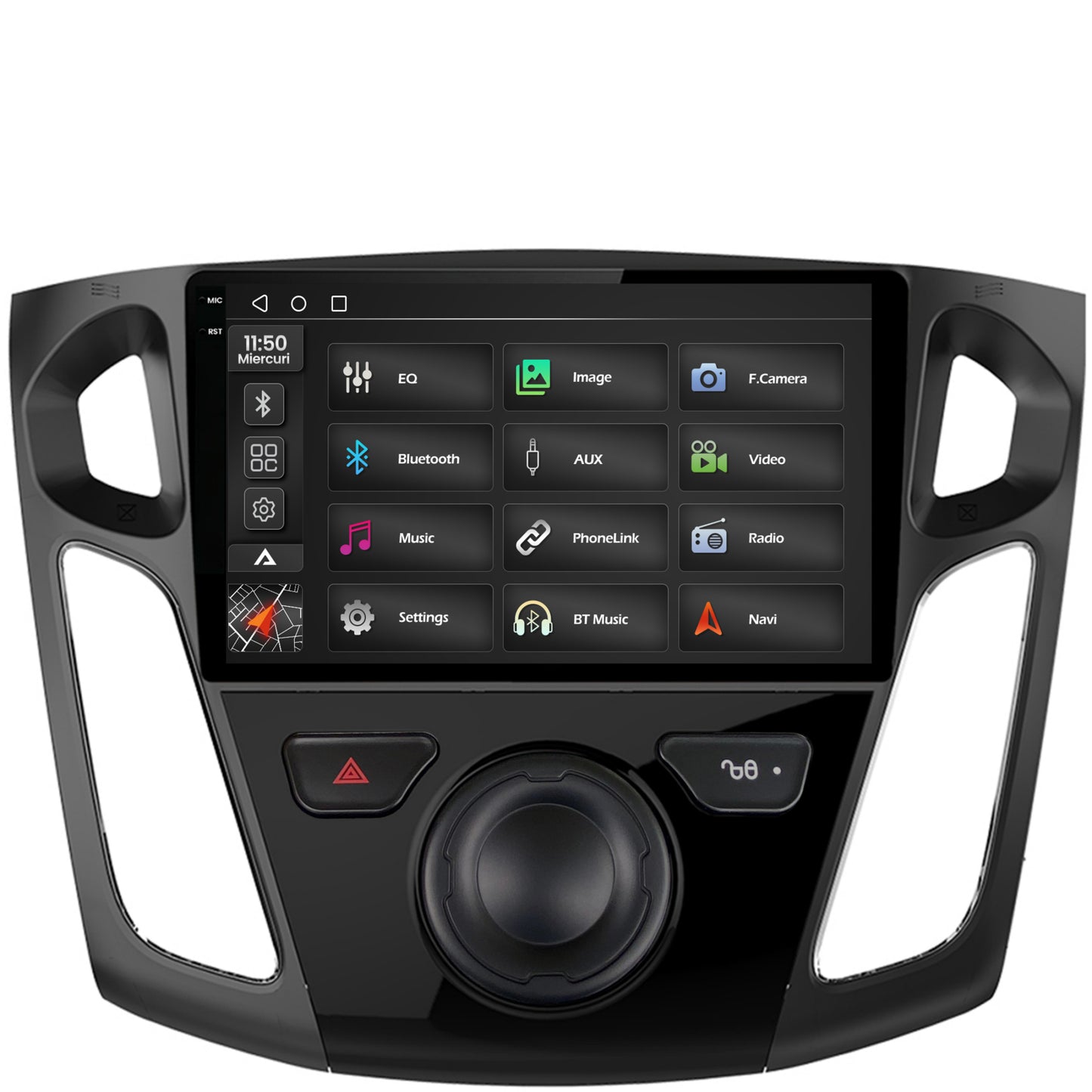 Navigatie 2K Ford Focus 3 (2011-2019), Android, S-Quadcore / 4GB RAM + 64GB ROM, 9.5 Inch - AD-BGS90042K+AD-BGRKIT115