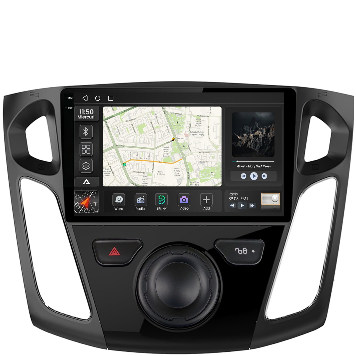 Navigatie 2K Ford Focus 3 (2011-2019), Android, S-Quadcore / 4GB RAM + 64GB ROM, 9.5 Inch - AD-BGS90042K+AD-BGRKIT115