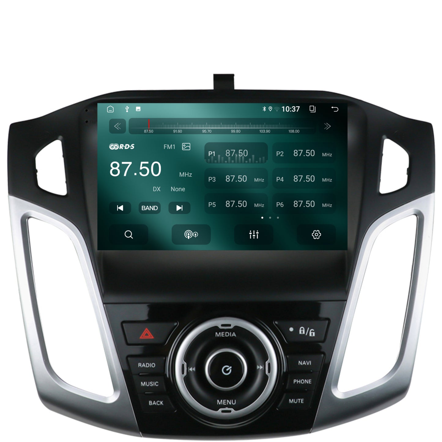 Navigatie 2K Ford Focus 3 (2011-2019), Android, S-Quadcore / 4GB RAM + 64GB ROM, 9.5 Inch - AD-BGS90042K+AD-BGRKIT144