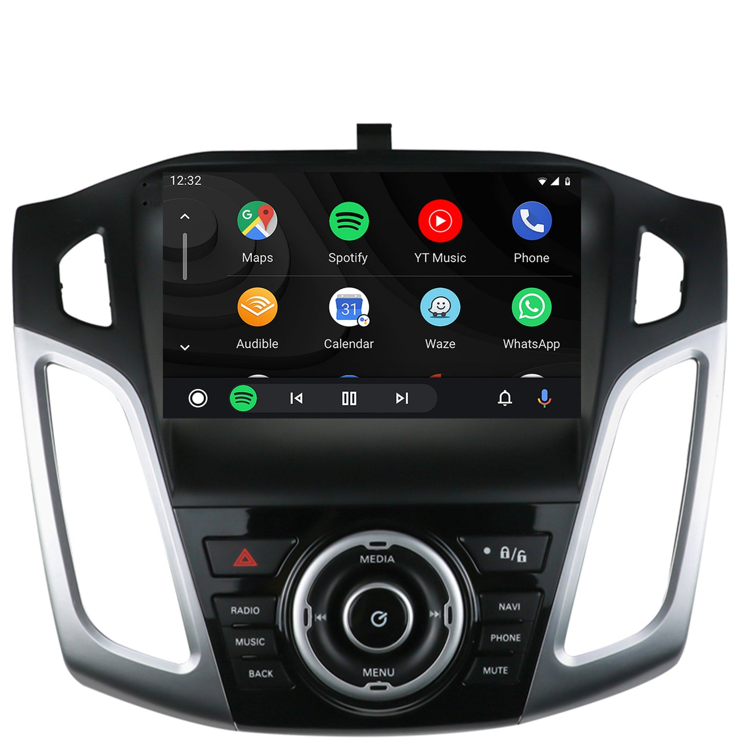 Navigatie 2K Ford Focus 3 (2011-2019), Android, S-Quadcore / 4GB RAM + 64GB ROM, 9.5 Inch - AD-BGS90042K+AD-BGRKIT144