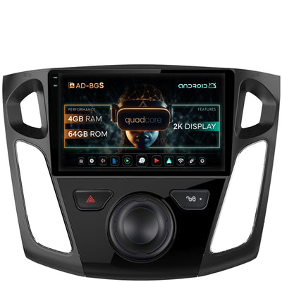 Navigatie 2K Ford Focus 3 (2011-2019), Android, S-Quadcore / 4GB RAM + 64GB ROM, 9.5 Inch - AD-BGS90042K+AD-BGRKIT115