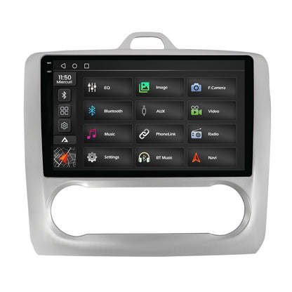 Navigatie 2K Ford Focus MK2 (2004-2011), Clima Automata, Android, S-Quadcore / 4GB RAM + 64GB ROM, 9.5 Inch - AD-BGS90042K+AD-BGRKIT117