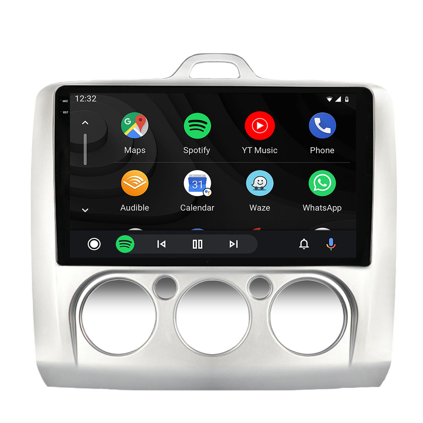 Navigatie 2K Ford Focus MK2 (2004-2011), Clima Manuala, Android, S-Quadcore / 4GB RAM + 64GB ROM, 9.5 Inch - AD-BGS90042K+AD-BGRKIT112